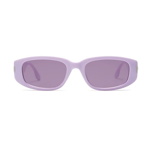 💫New Purple Classics Rectangle Sunglasses Womens Mens Retro Vintage - Picture 2 of 4